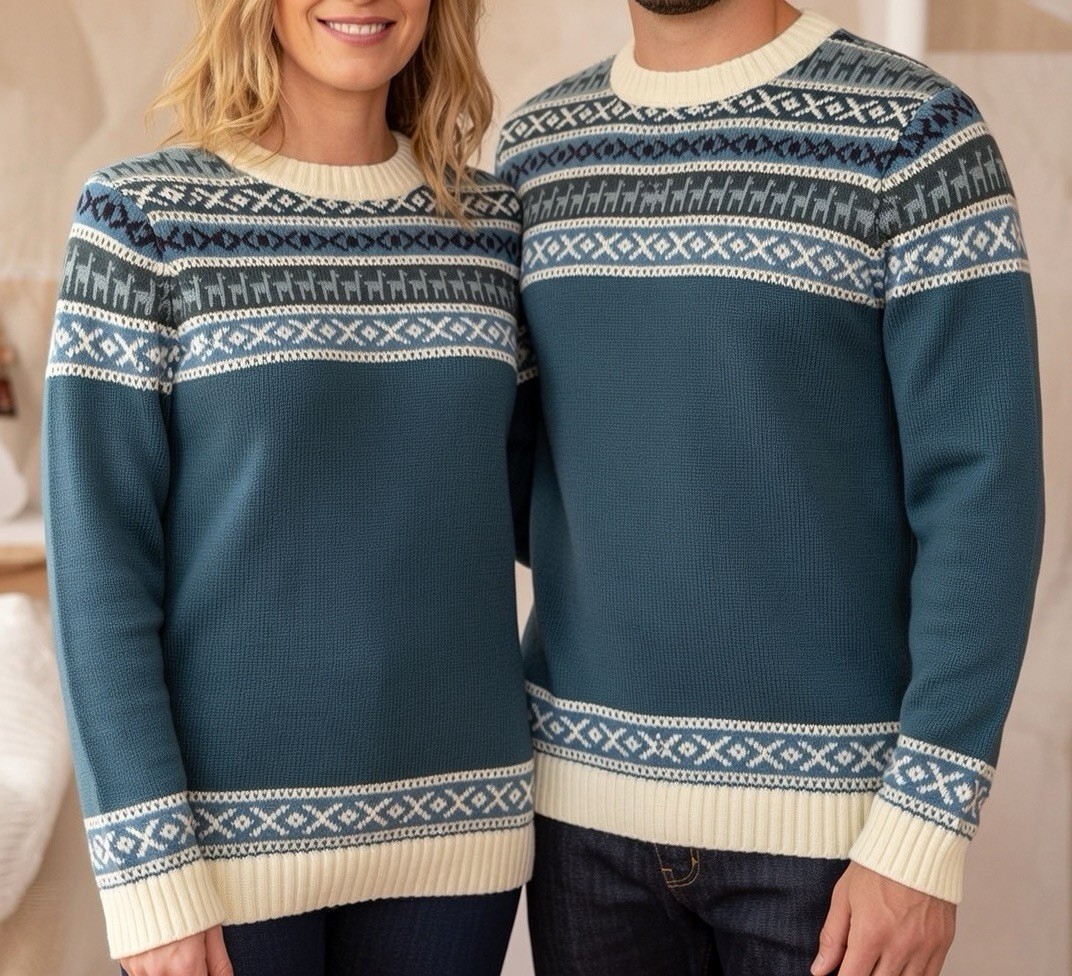 Vintage Alpaca Pullover Sweater – Made in Peru – Size S-Unisex