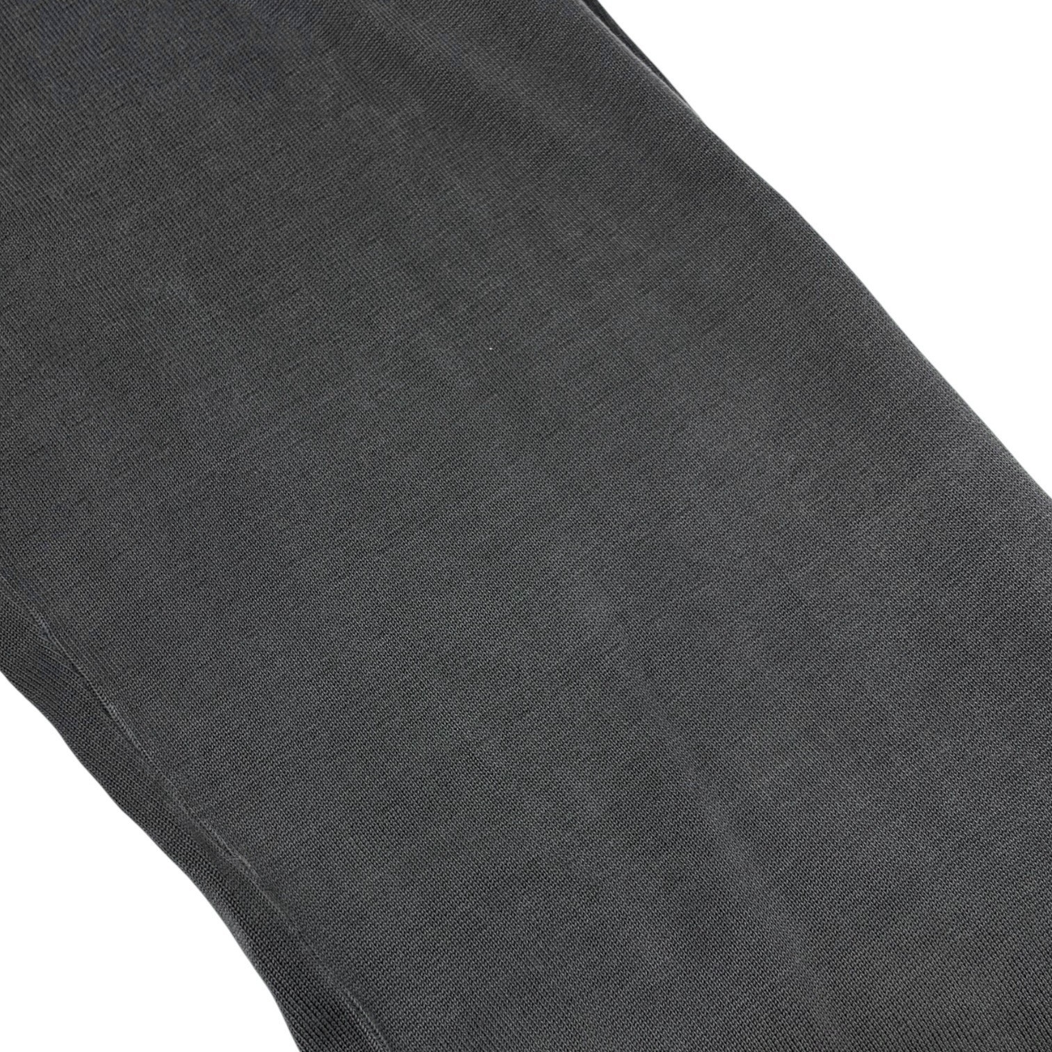CHANEL Sport Vintage 03A CC Logo Wide Sweat Pants #42 Gray White Cotton 902069