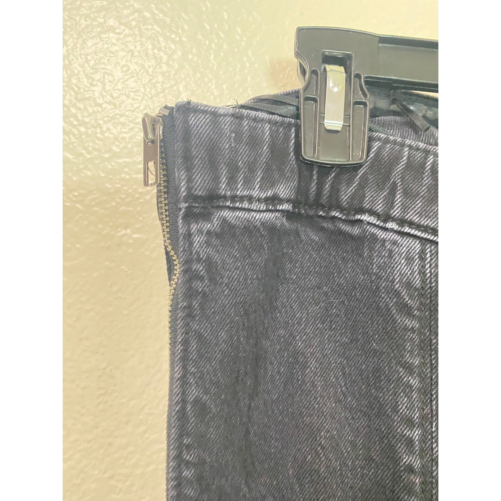 Abercrombie & Fitch Strapless Denim Jumpsuit Faded Black Size Medium Petite MP