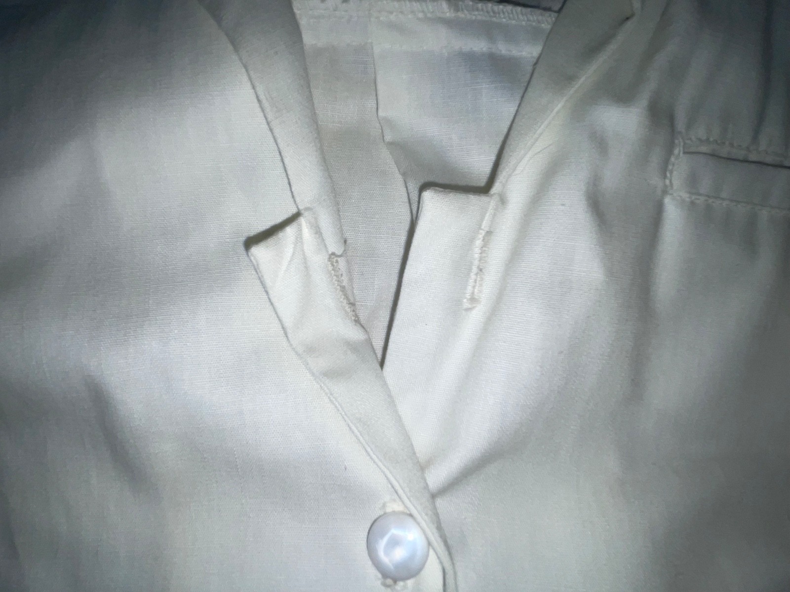 VTG 60S WOMENS WHITE BUTTON FRONT NURSES HOSPITAL ORDERLY WAITRESS UNIFORM DRESS