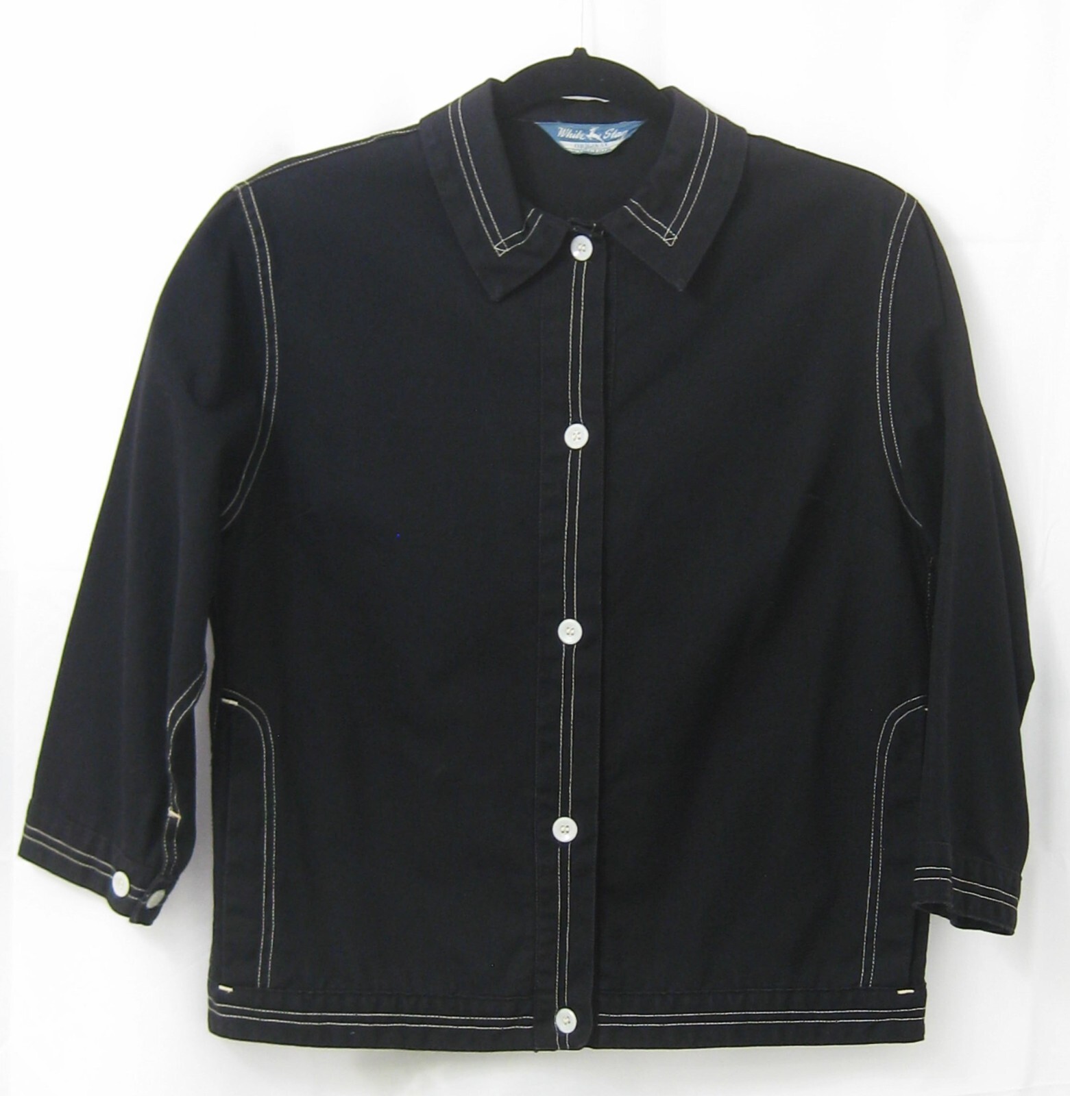 1950s White Stag Original Sailcloth Black Jacket Midshipman Womens Small EUC