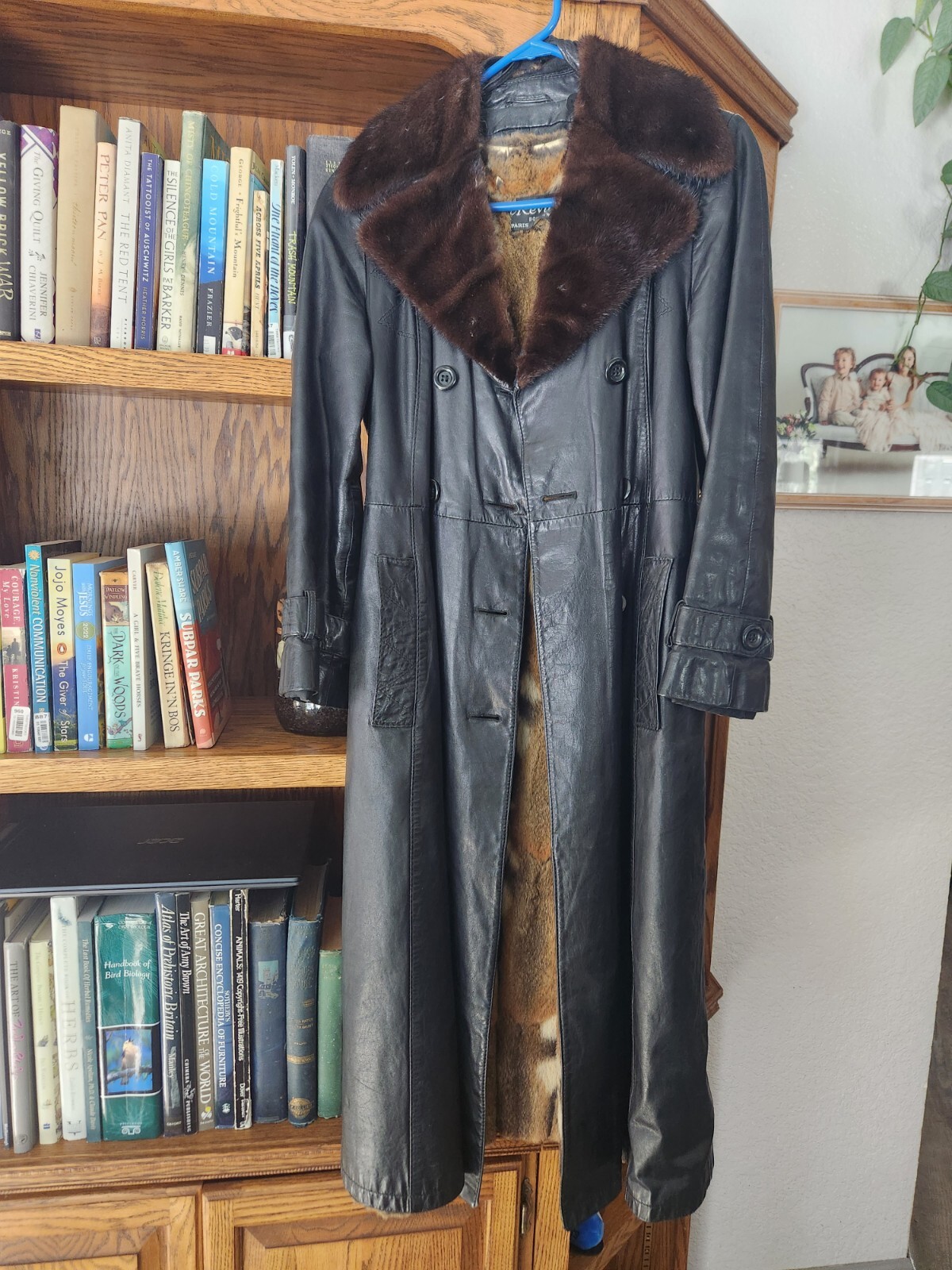 Saks Fifth Avenue Revillon Boutique Paris Trench Mink Hamster Leather Fur Coat
