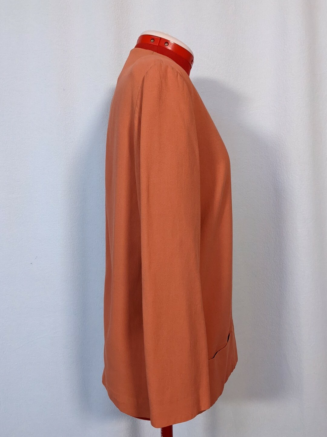 Byblos for Bergdorf Goodman Peach Open Vintage Blazer 40 Italy