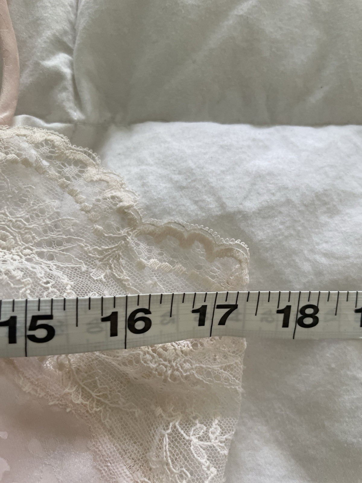 VTG &rsquo;80s Georgette Trabolsi – Medium- Chemise Nightgown -Blush Pink Cream Lace