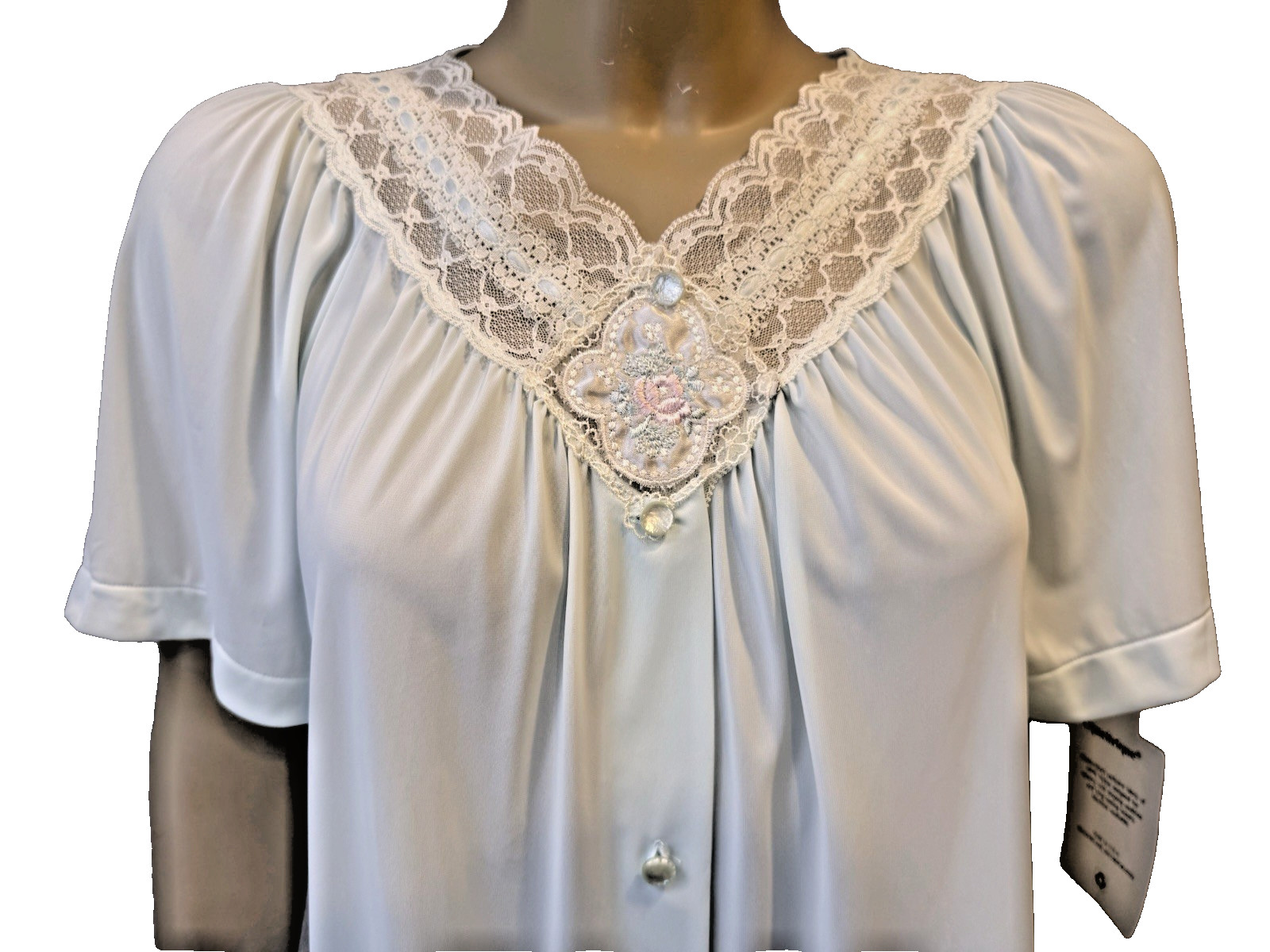 UNWORN Shadowline Pajama Set, Pants/Top Cottagecore Lace Feminine S/M Vtg 1990&rsquo;s