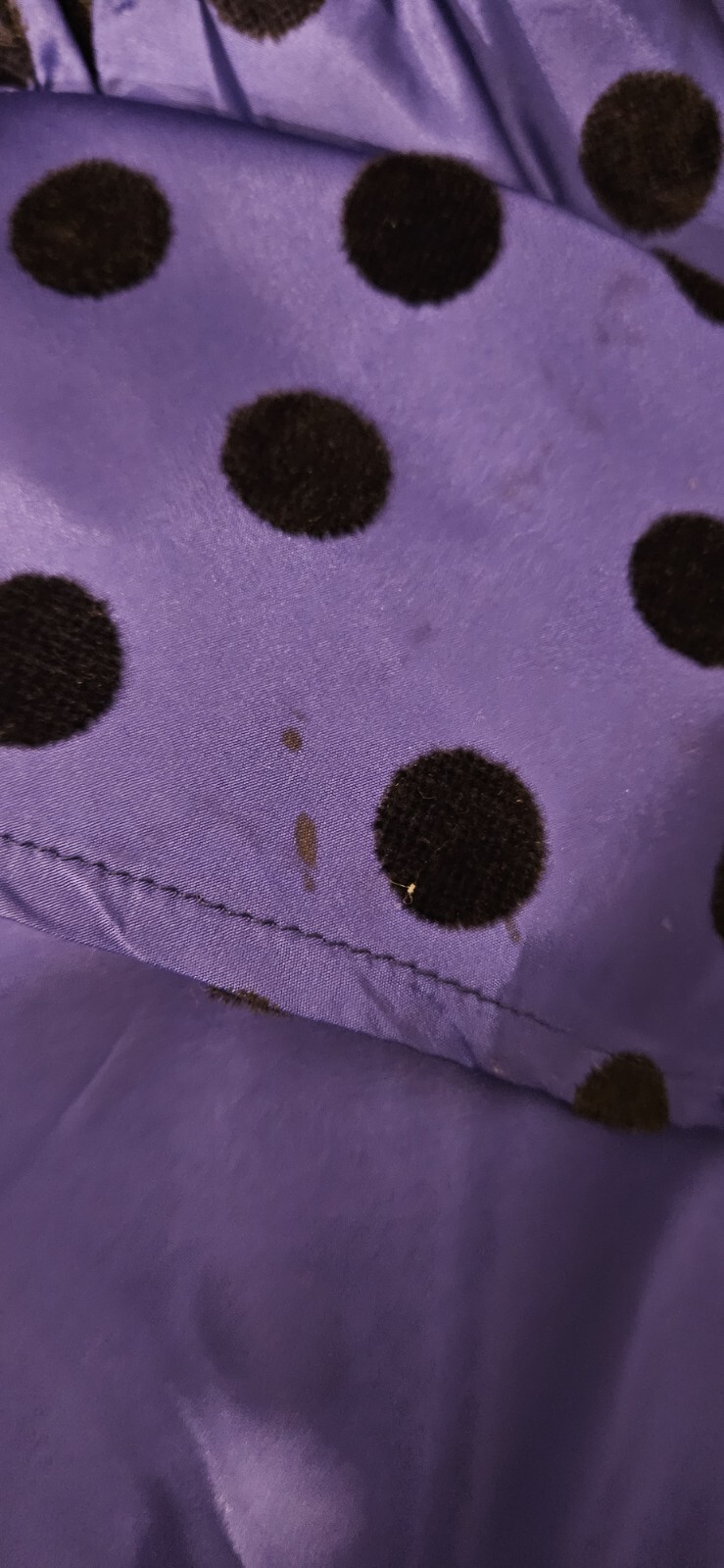 Vintage 1980s Purple Polka-dot Prom Dress By ACT I as Pictured