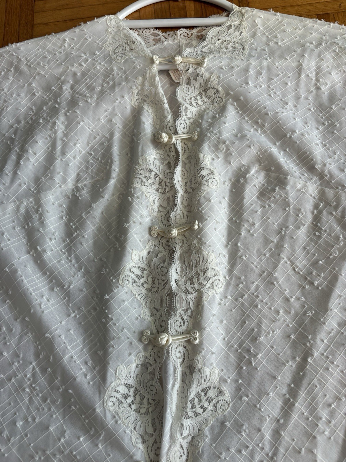 50s-60s Chevette Lightweight Cover-Up Robe Peignoir for Festival Beach Boudoir