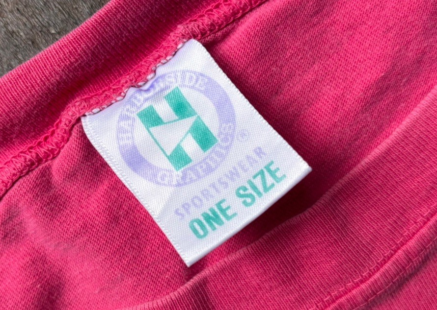 90s Vtg PINK Oversized BOXY Harbor side Graphic Tee.one Size/unisex