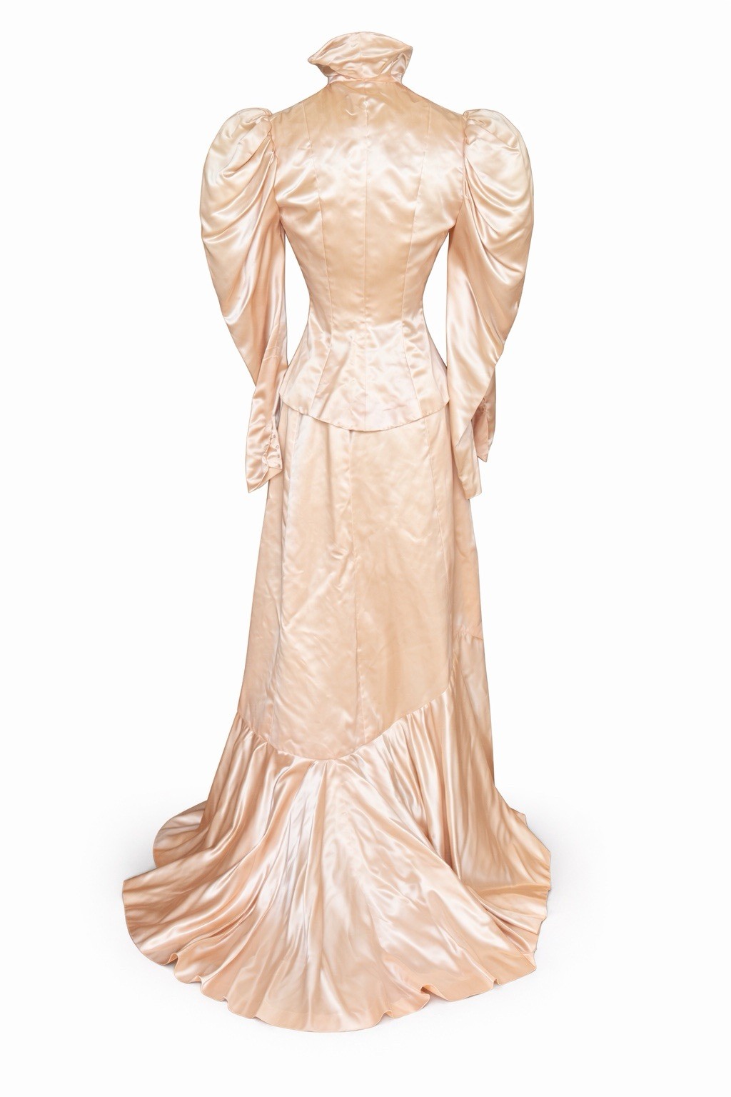 Original Late 1930s Early 1940s Paramount Studios Satin Glamour Gown Dress 30s