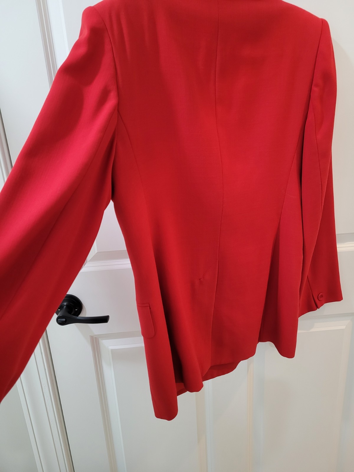 Vintage Jones New York Red 100% Wool Blazer Jacket Sz 10 See Description