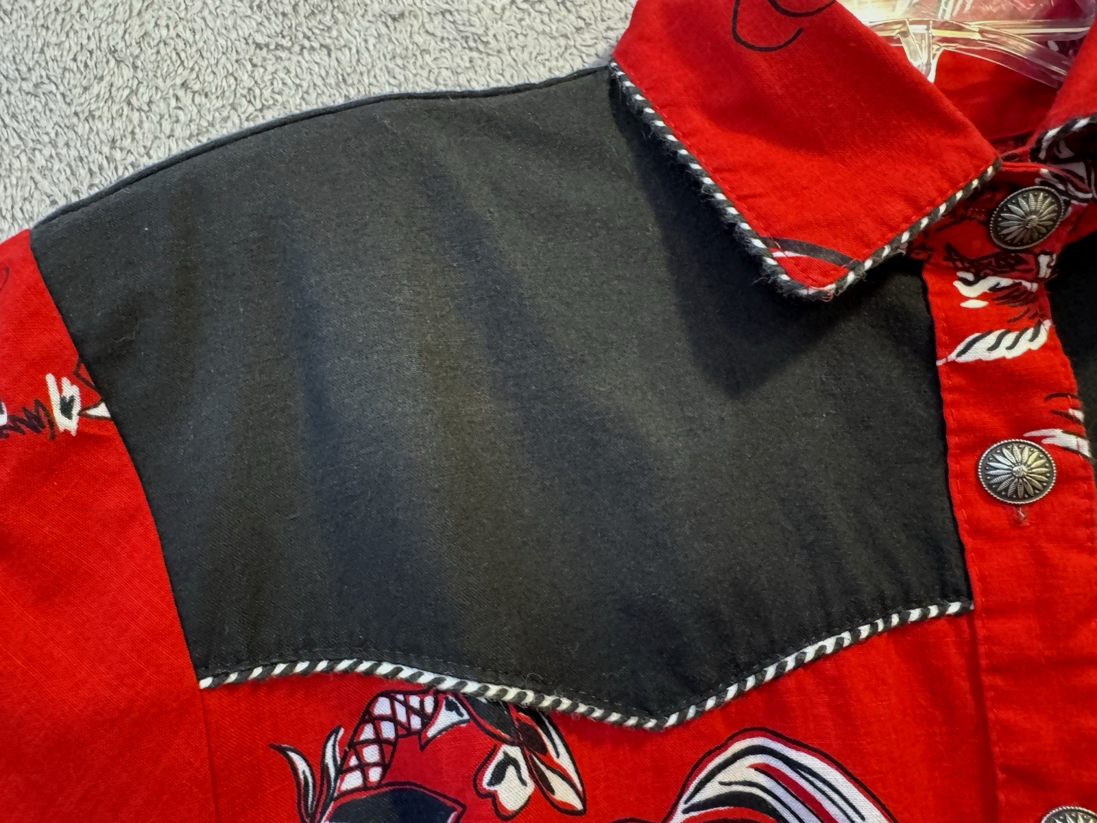 VTG Circle T Marilyn Lenox DRESS Rodeo Equestrian Cowgirl Western Cotton S/M 80s