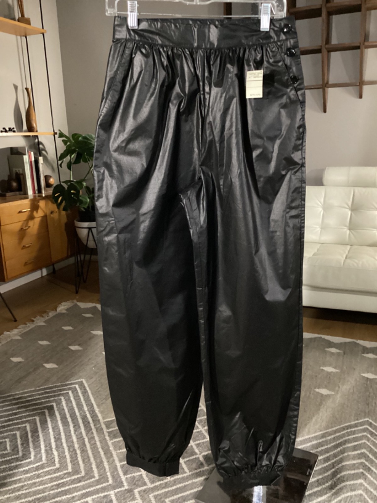 Vintage 80&rsquo;s NOS Smartypants Black high Waisted Lightweight Pants New With Tag