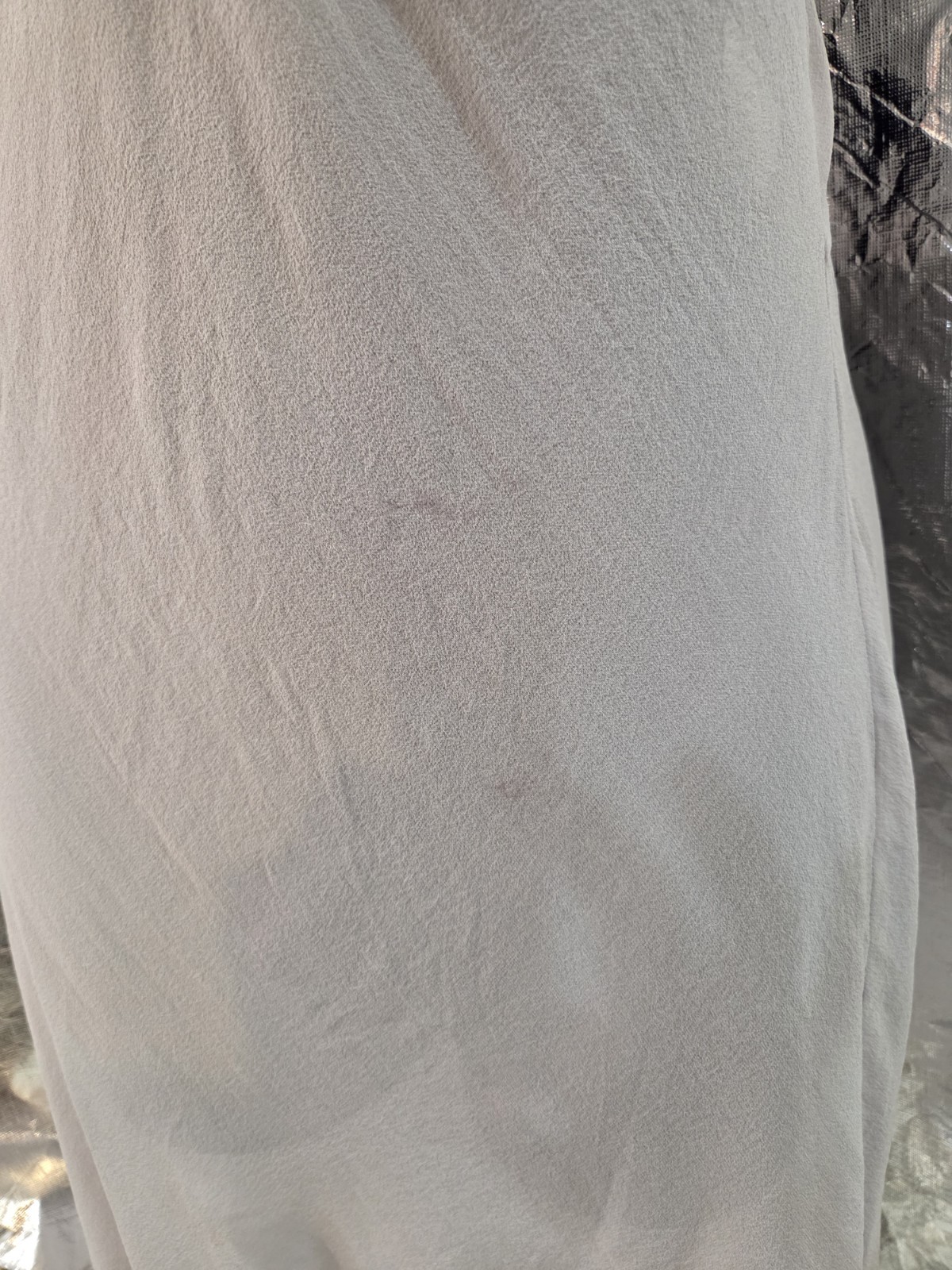 NEW Vintage Light Grey Sexy Nightie Dress Victoria&rsquo;s Secret 100% Silk Small 2000