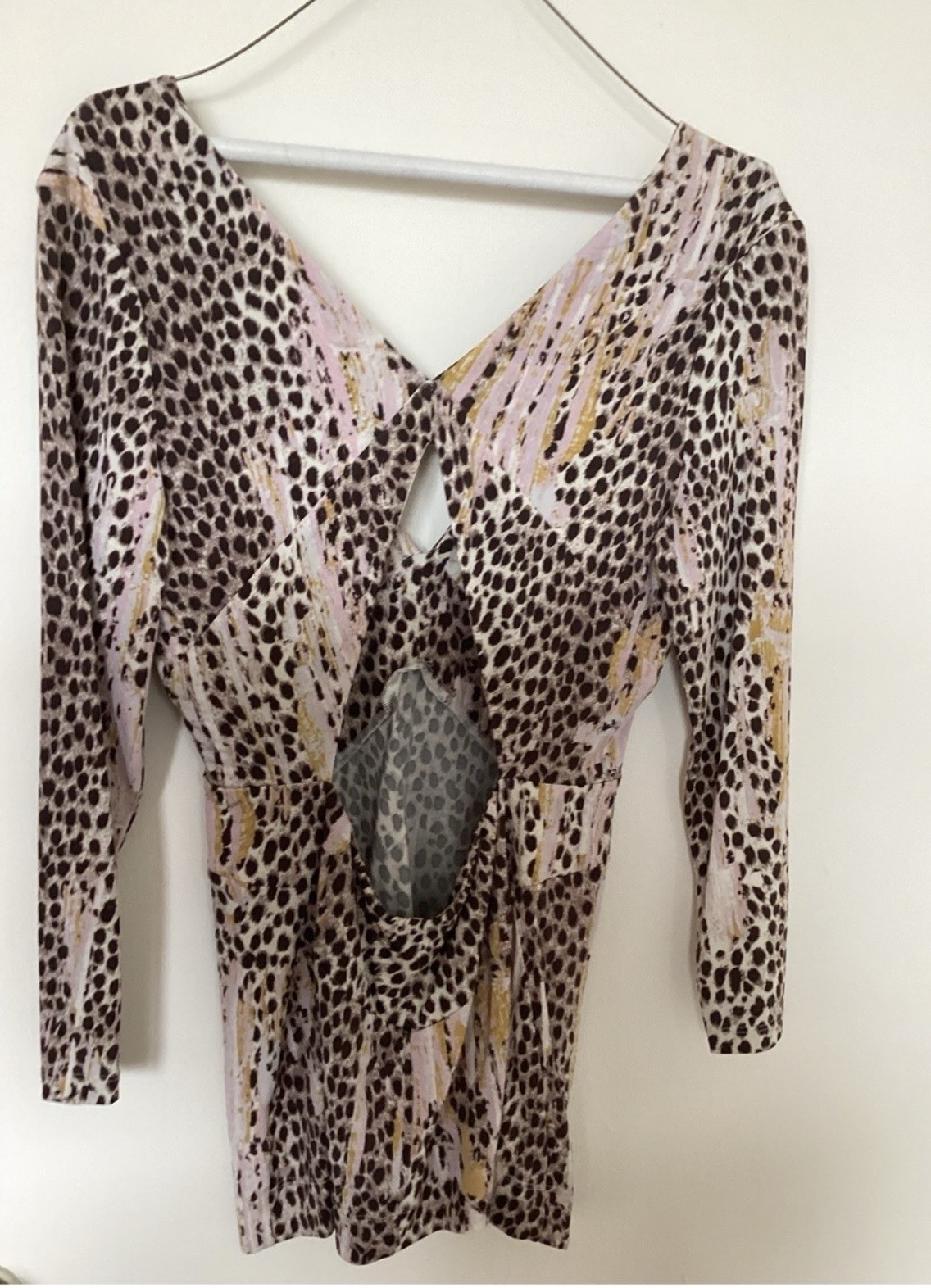 Just Cavalli Leopard Satin Two-Piece Size 44.