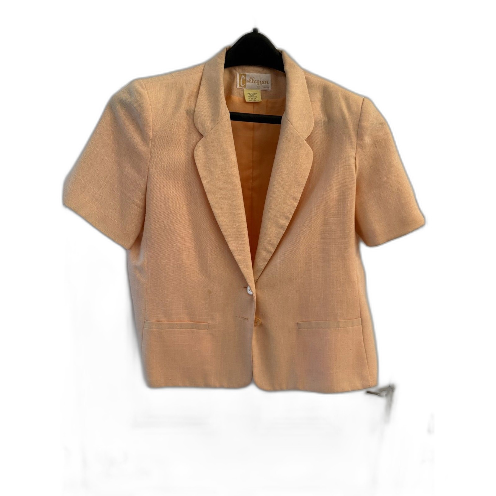 Collegian of California Peach Blazer & Skirt Suit