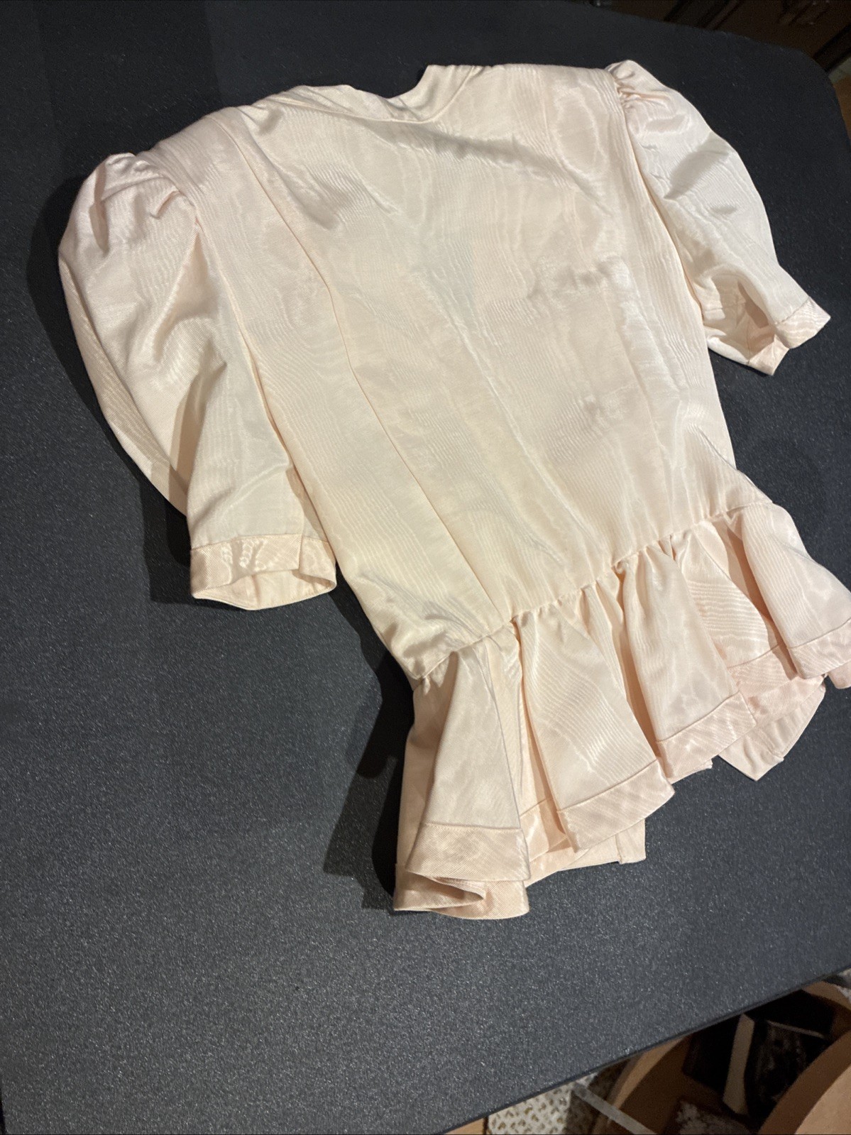 Vintage 80s Peplum Blazer Pink Opal Jessica Howard Statement Jacket size 10 by