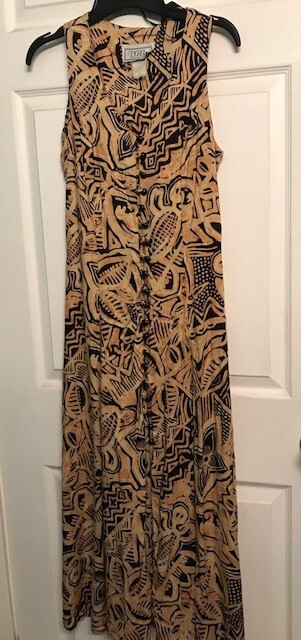 women&rsquo;s vintage boho long hippy dress by D.B.Y.