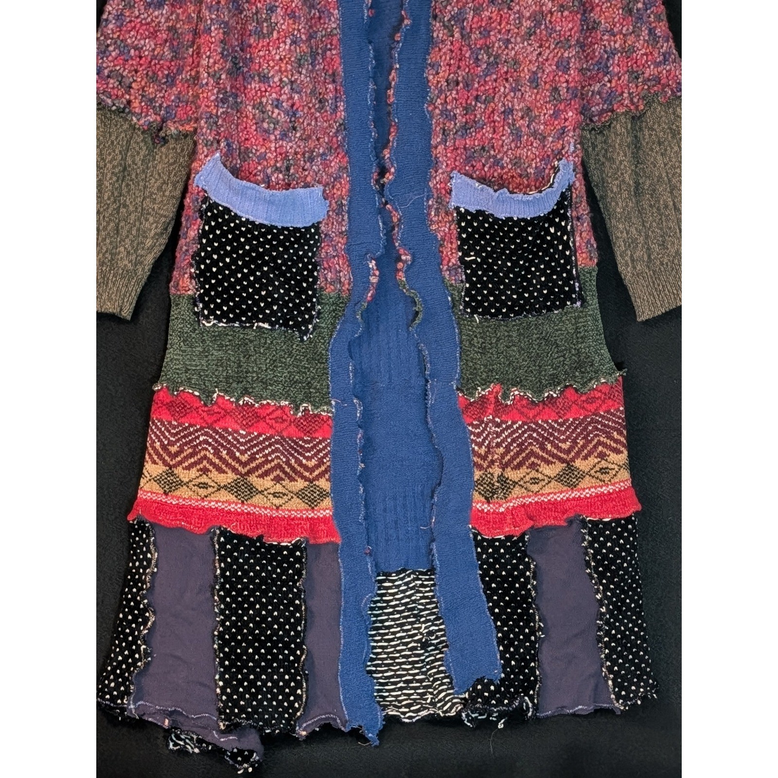OOAK Handmade Wearable Art Patchwork Duster Coat Lagenlook Boho Artisan Festival