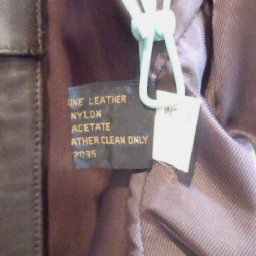 Vtg Adler Authentic Lamb Skin Soft Leather Jacket Womans Lined Coat Brown Sz L