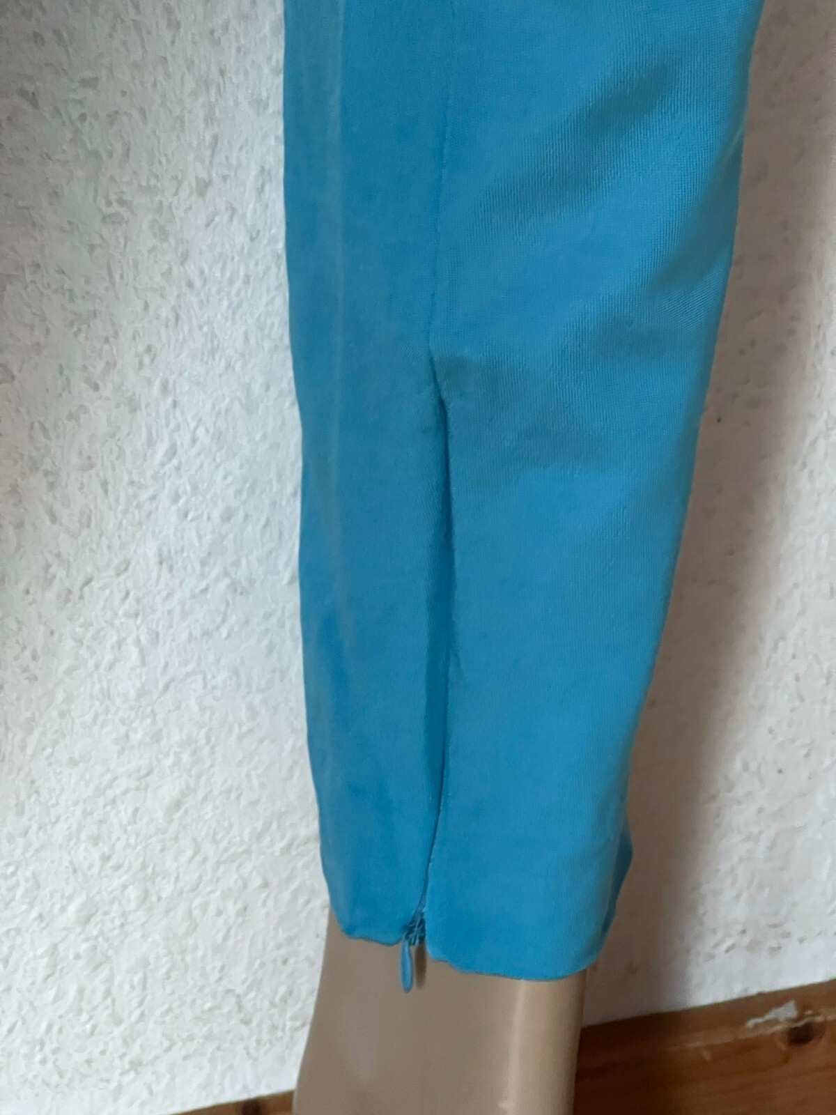 Versace Collection Trousers Turquoise Slim Fit Y2K Summer Designer IT44 DE 38/40