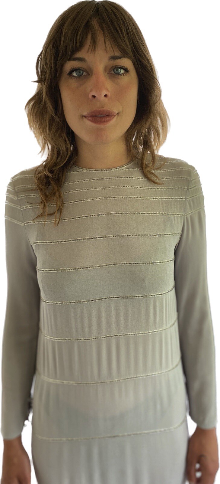 Chloe Vintage 1980 Documented Beaded Silk Whimsigoth Fairy Core Dress