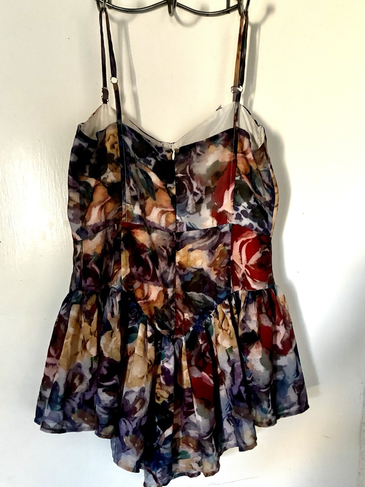 Cider CottageCore Boustier Mini Impressionist Floral Dress Size Small/med