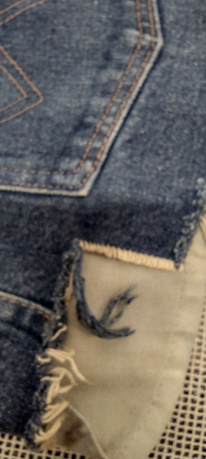 WRANGLER Shorts Denim SUPER SHORT Daisy Dukes Skimpy 30 in waist 1980S