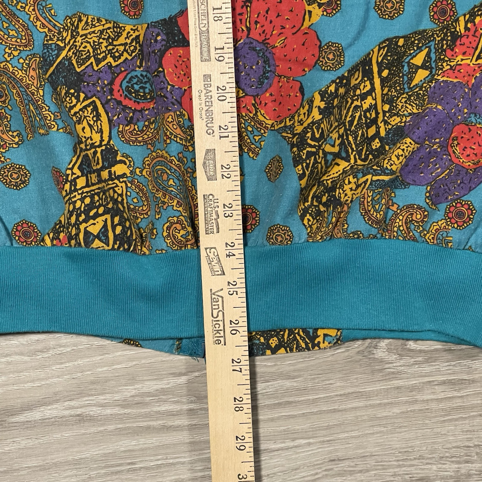 COLORFUL BLAIR BOUTIQUE ZIP UP LIGHTWEIGHT JACKET 1980&rsquo;S WOMENS M USA FLORAL