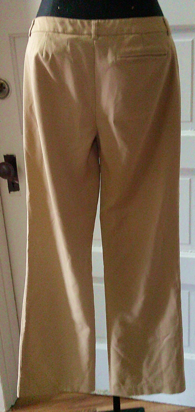 EXPRESS Stretch 90&rsquo;S Tan Flat Front Dress Pants Slacks Trouser 5/6 R
