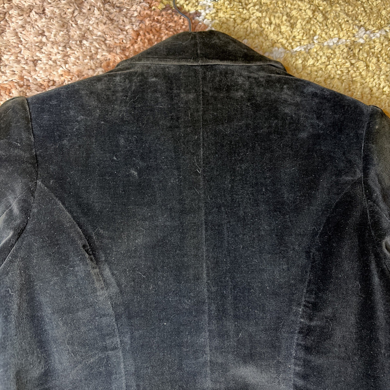 Vintage 70s Ralph Lauren Green Brown Velvet Jacket SM Archive Edwardian Goth EUC
