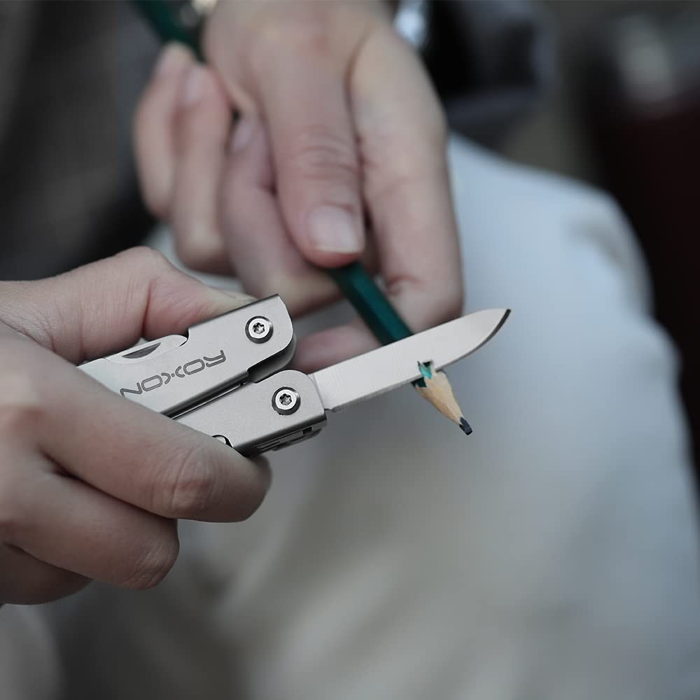 ROXON M2 14-in-1 Mini Multitool w/ Folding Scissors & 9-Piece Bit Set