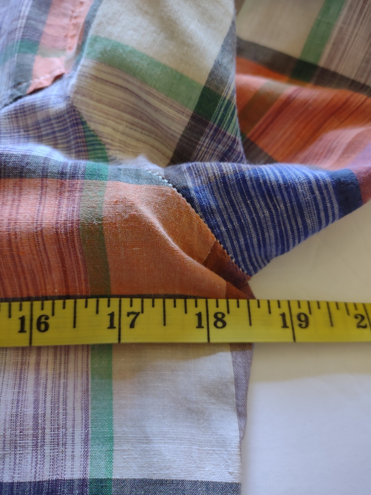 Vintage Gentleman John Button Front Shirt 60&rsquo;s Women&rsquo;s Size XS/Sm Plaid RARE