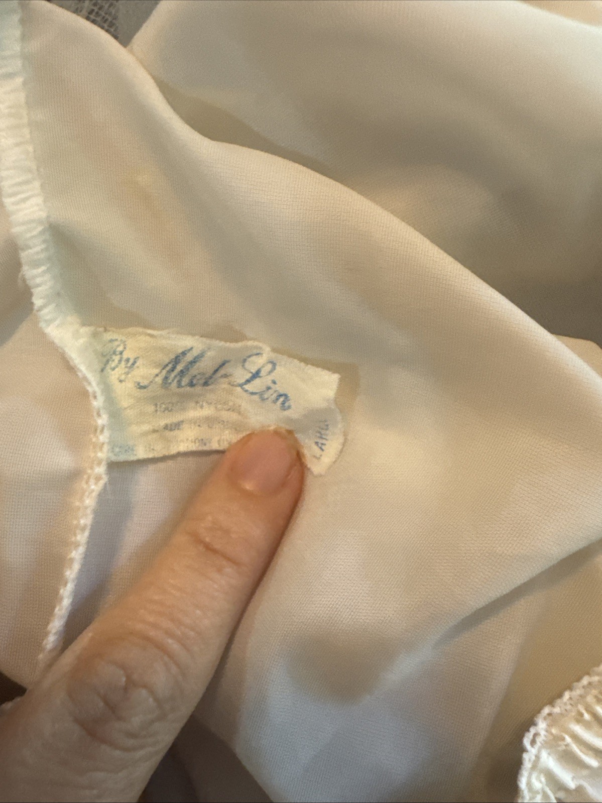 Vintage White Mel-Lin White Tulle Petticoat Crinoline, Slip Skirt Large