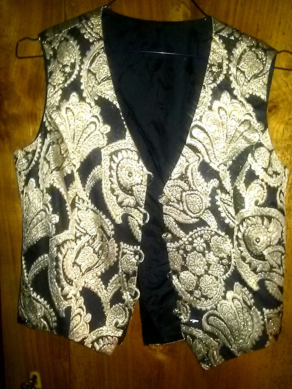 Evening brocade vest- size 34/36- tailor made- unique!!- Handmade