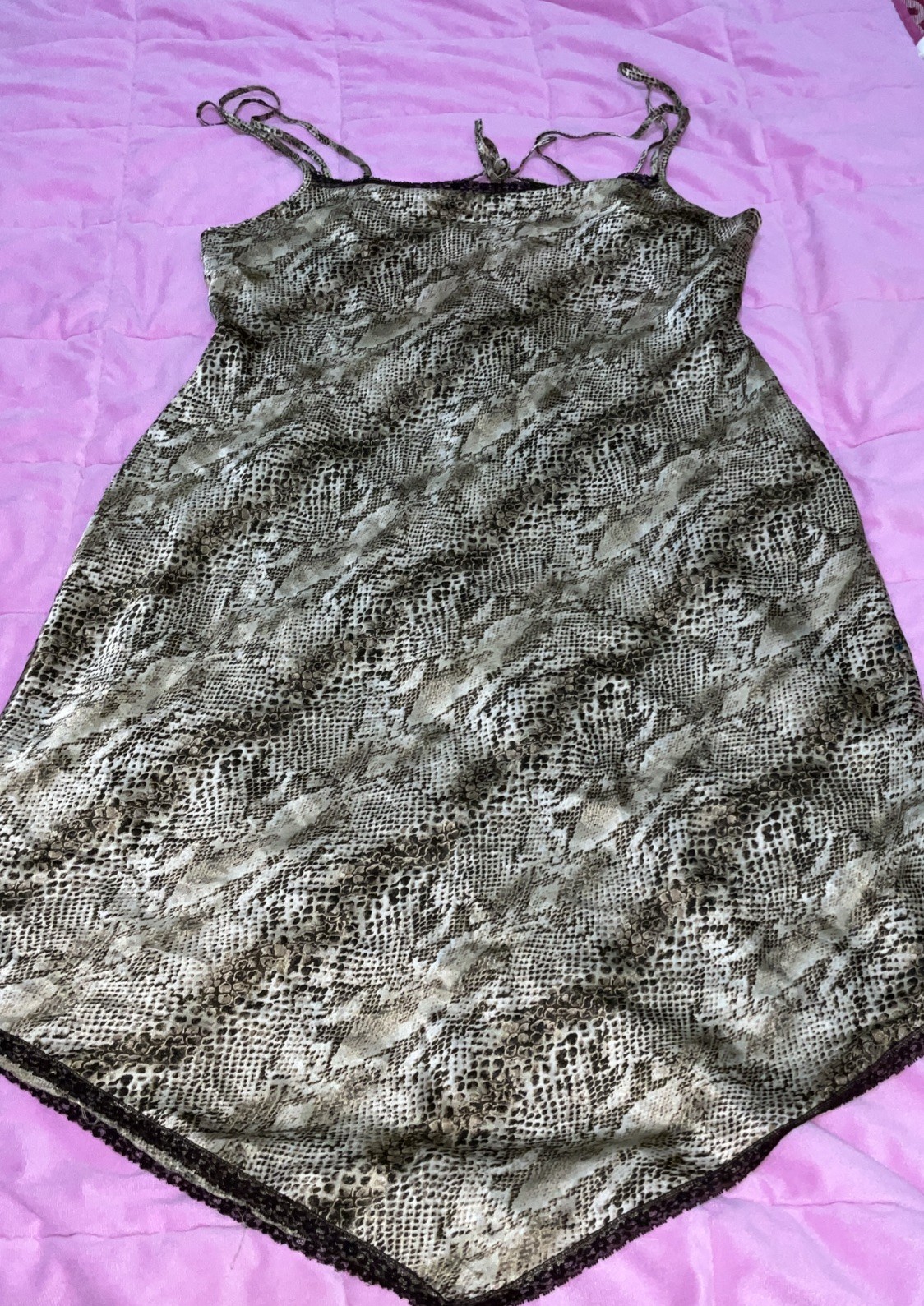 Vintage Inner Most Snakeskin Print Lingerie #0005