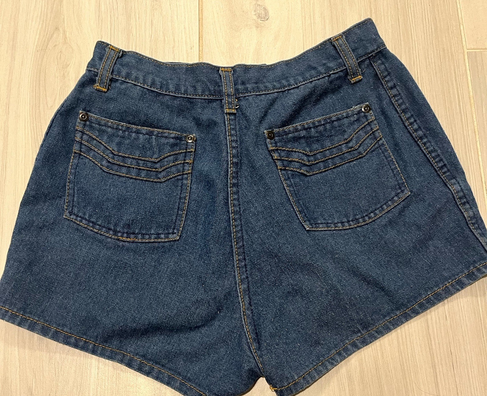 Vintage 60s/70s Woolco Denim Shorts Hot pants Rockabilly Sailor USA Retro