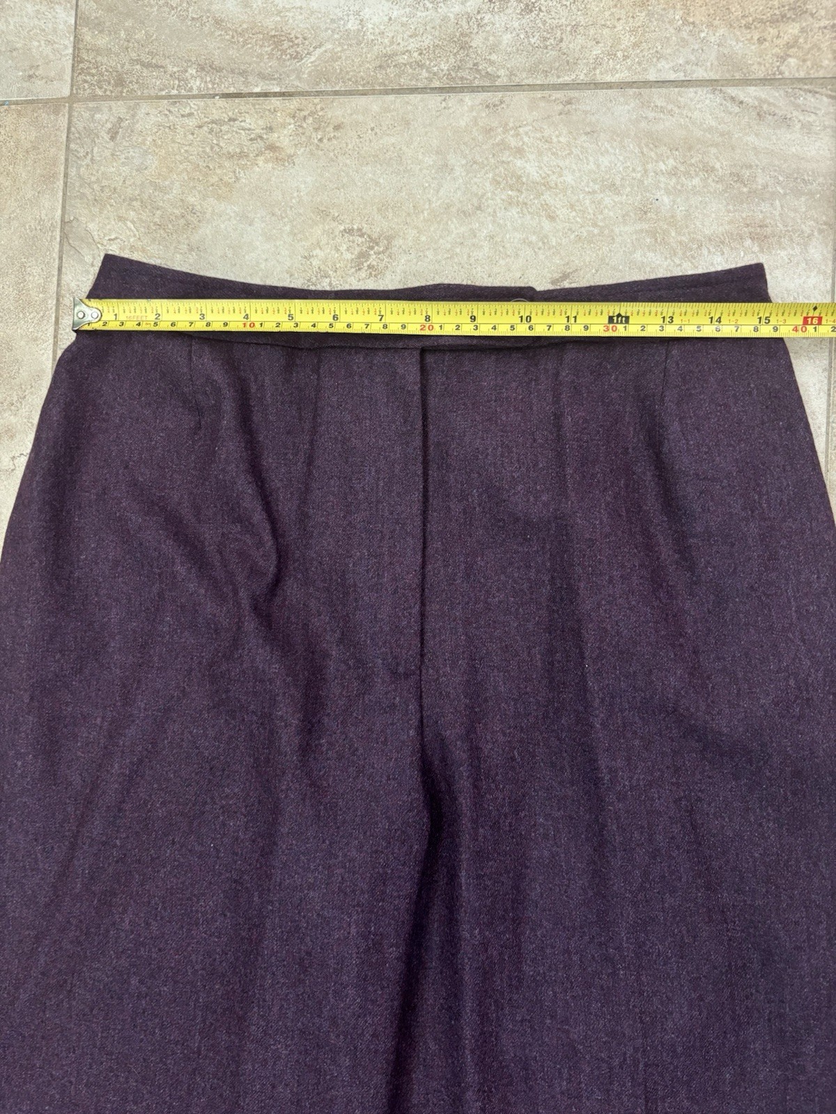 Vintage Evan Picone 3 Piece Suit Wool Mohair Purple Blazer Skirt Pants Size 16