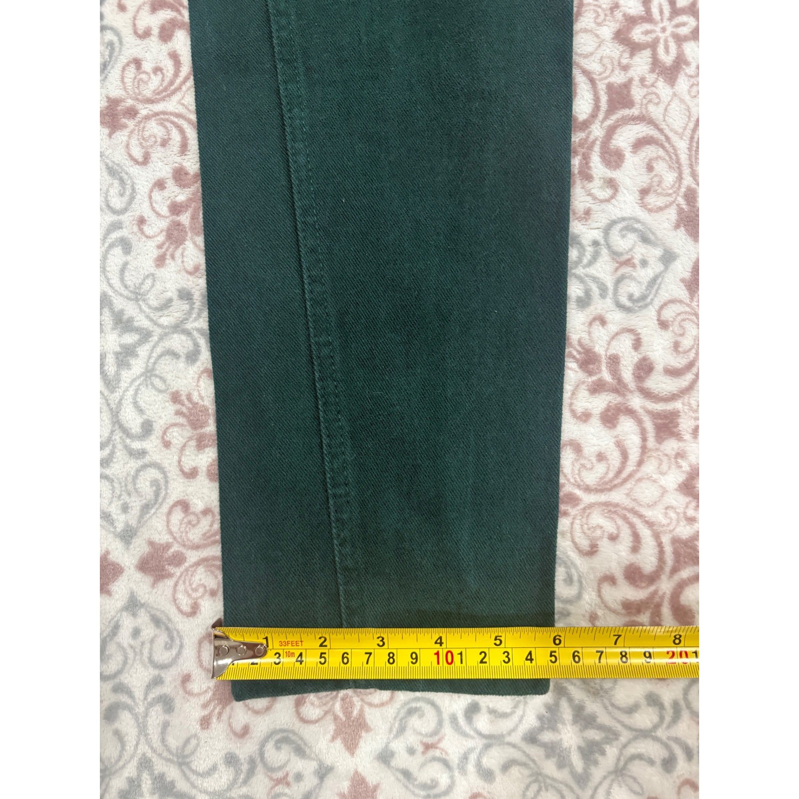 Extra Classic Vintage Forest Green High Waisted Cotton Tapered Pants Size 3