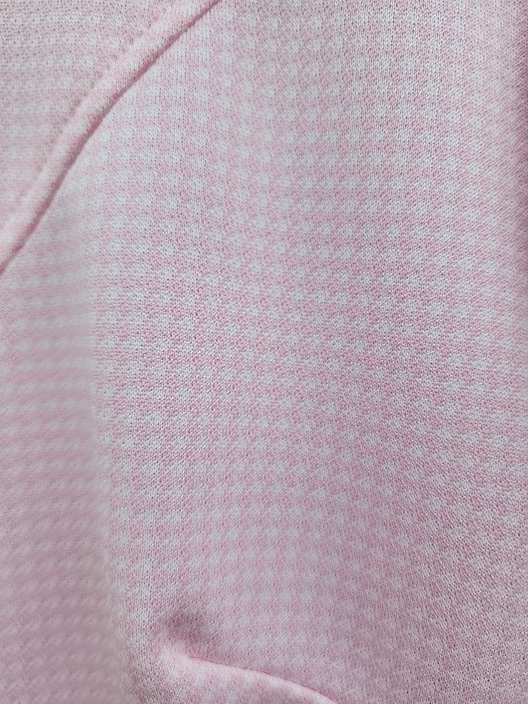 70s Handmade Pink Houndstooth Double Knit Polyester Dress – Womens XL-1X Vtg
