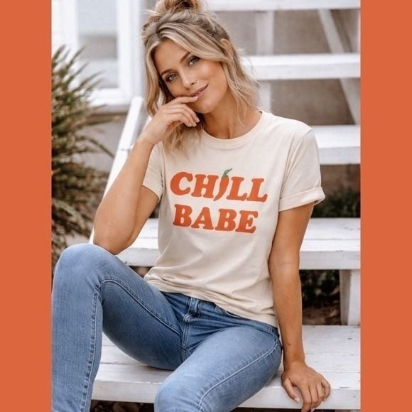 Retro-Inspired South Western Graphic T-shirt Chill Babe Tee NWT Sz XSmall