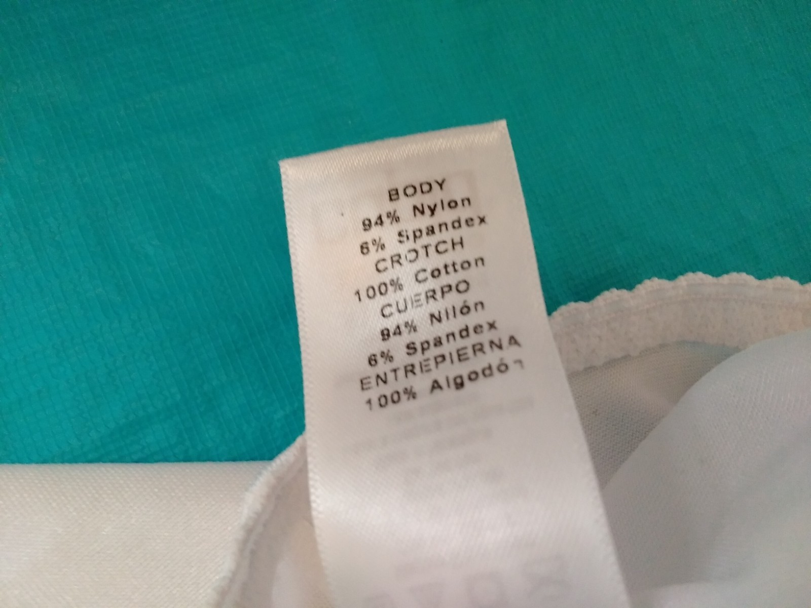 Vintage Shapewear Slimming Panties Cupid XL Shiny Tummy Panel Brief White