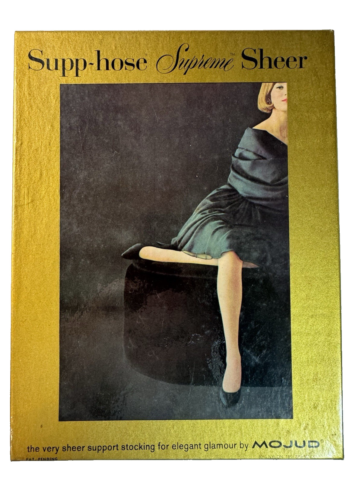 New Supp-Hose Supreme Sheer Stockings Whisper Long 9 1/2-10 Mojud NIB Vintage