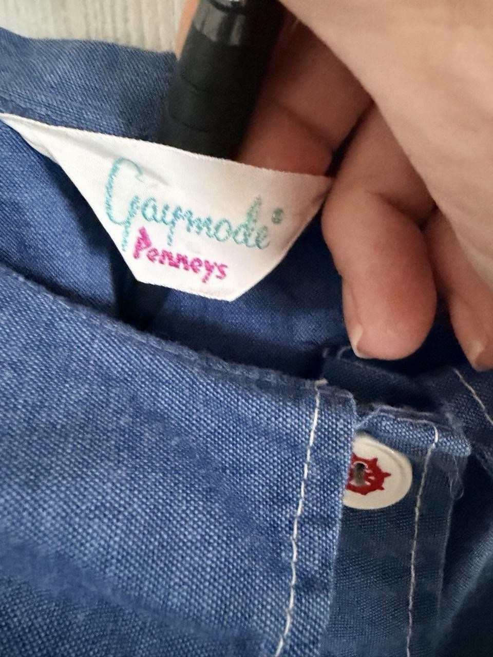 Vintage 70’s Women’s Gaymode by Penney’s Denim Romper. Size M