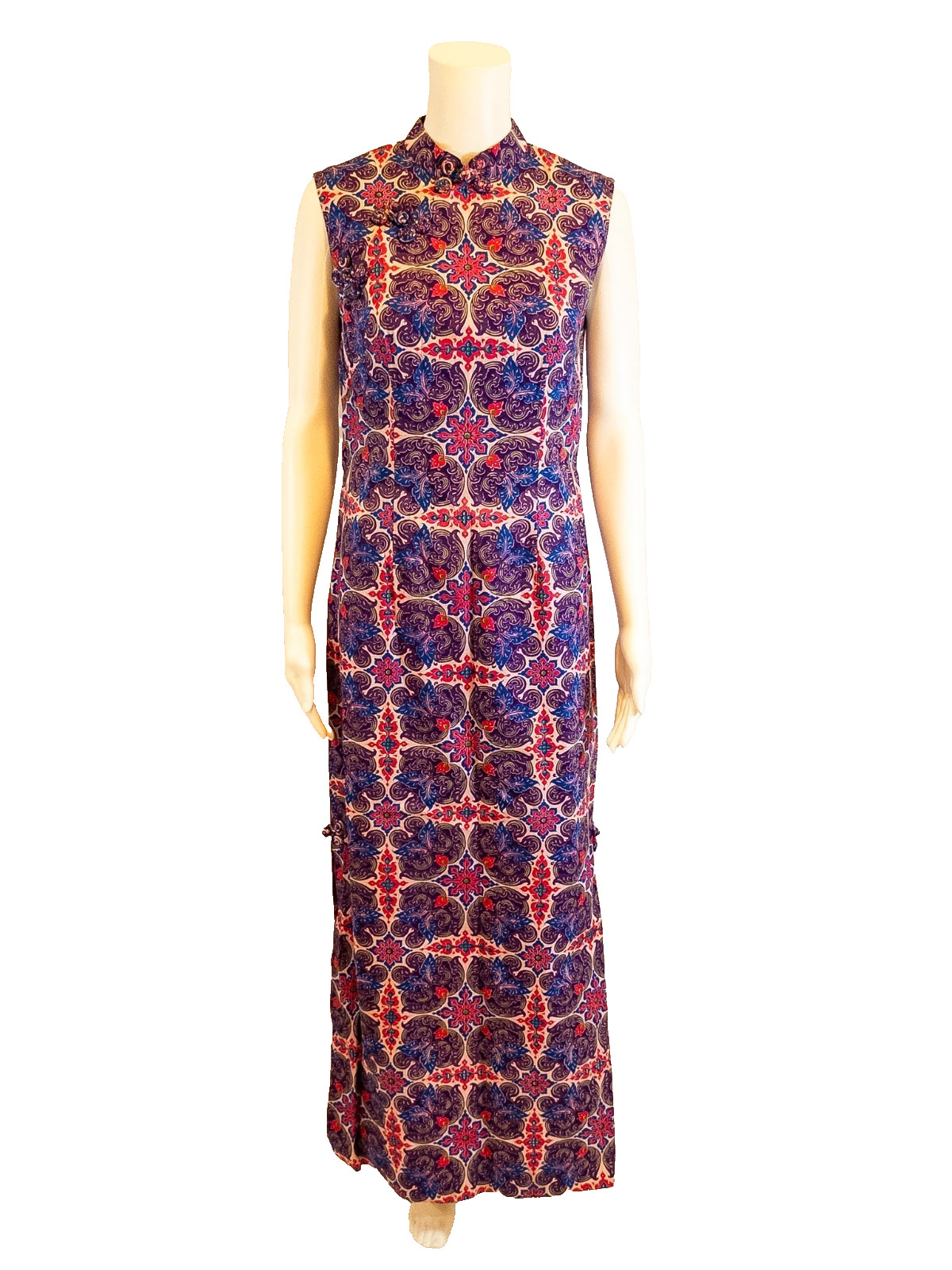 Vintage 1970s Lin Jane Thai Maxi Dress Bangkok