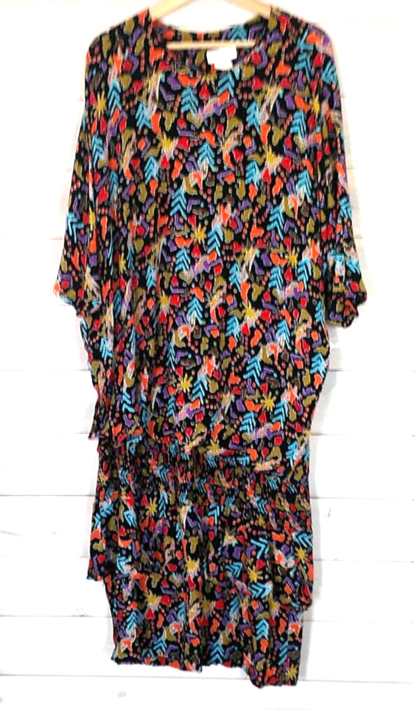 The Forgotten Women 18W Multicolor 60 s Does the 20 s drop waist /bottom ruffle
