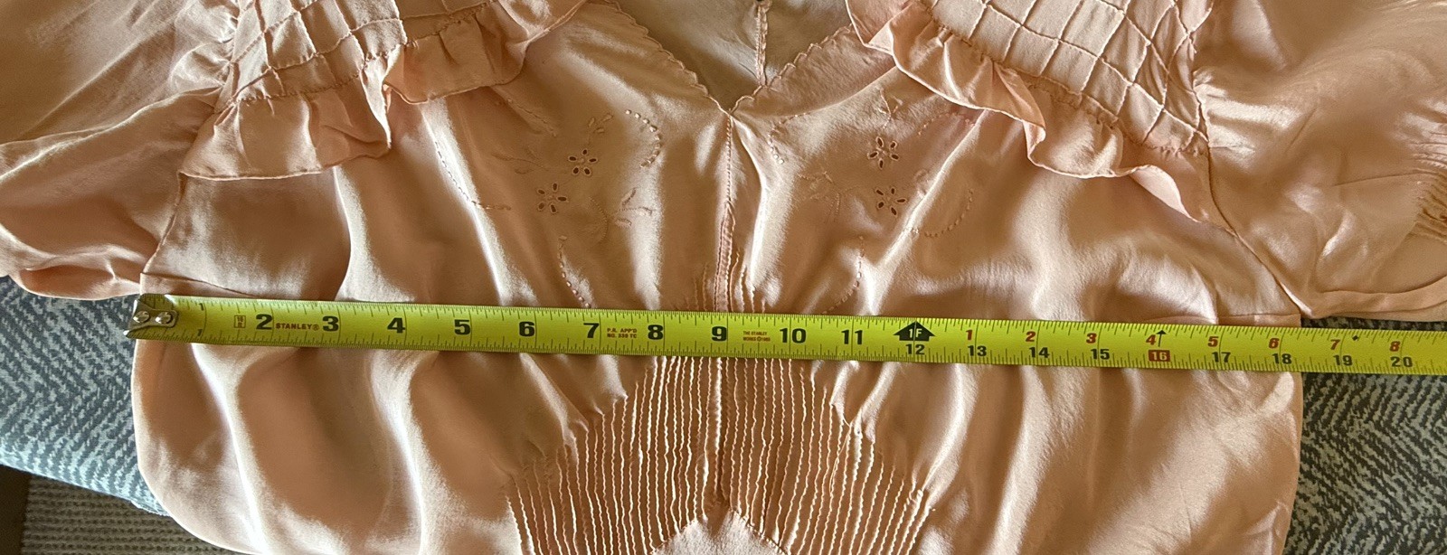 Vintage 1940&rsquo;s Italian 100% Silk Handmade Peach/Pink/Coral Nightgown Never Worn