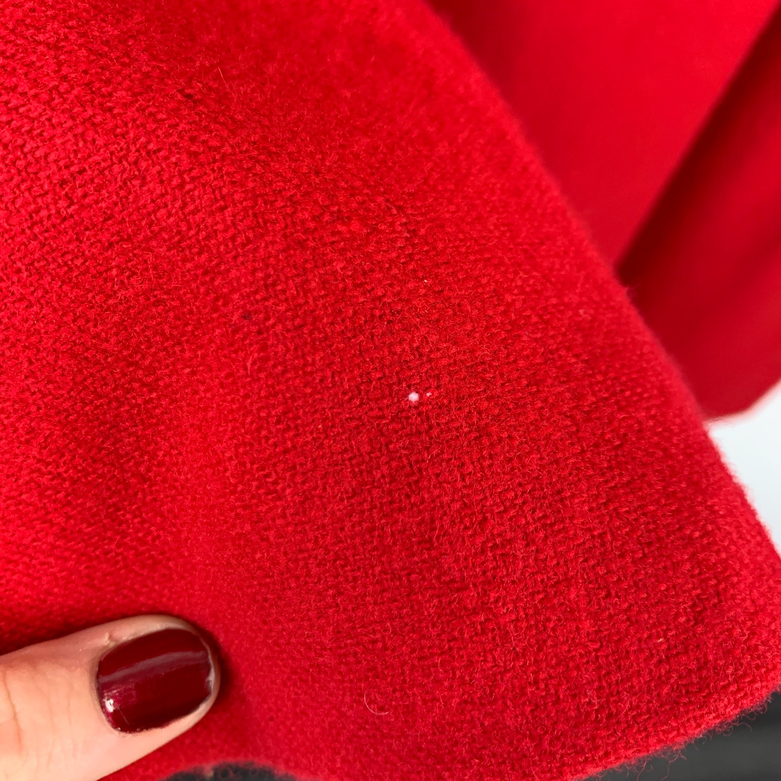 Vintage Joanna Wool Red Suit Jacket Blazer One Button Womens Chest 45&Prime;