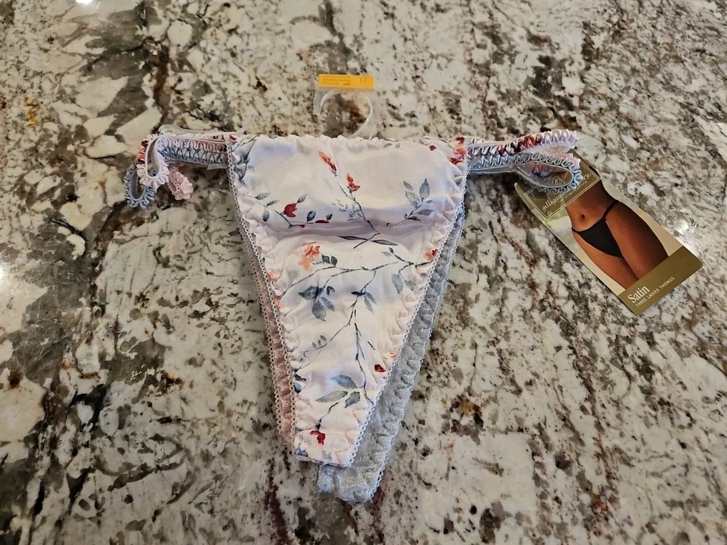 True Vintage Gilligan & O&rsquo;malley Satin Thong 3 Pack