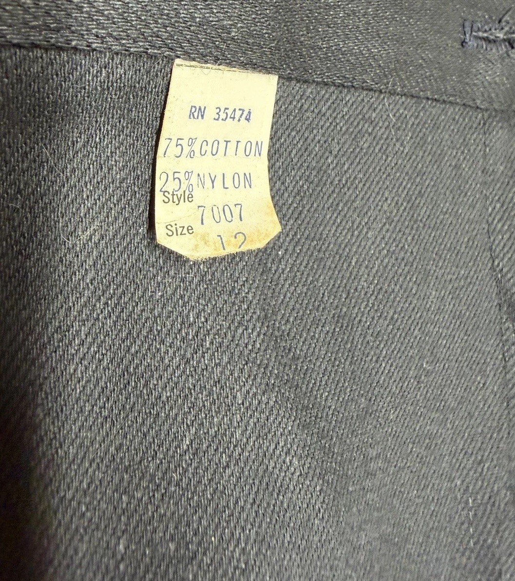 Vtg 60s Tarri Towne Cotton Nylon Slacks High Rise Cigarette Pants Black 26 NOS