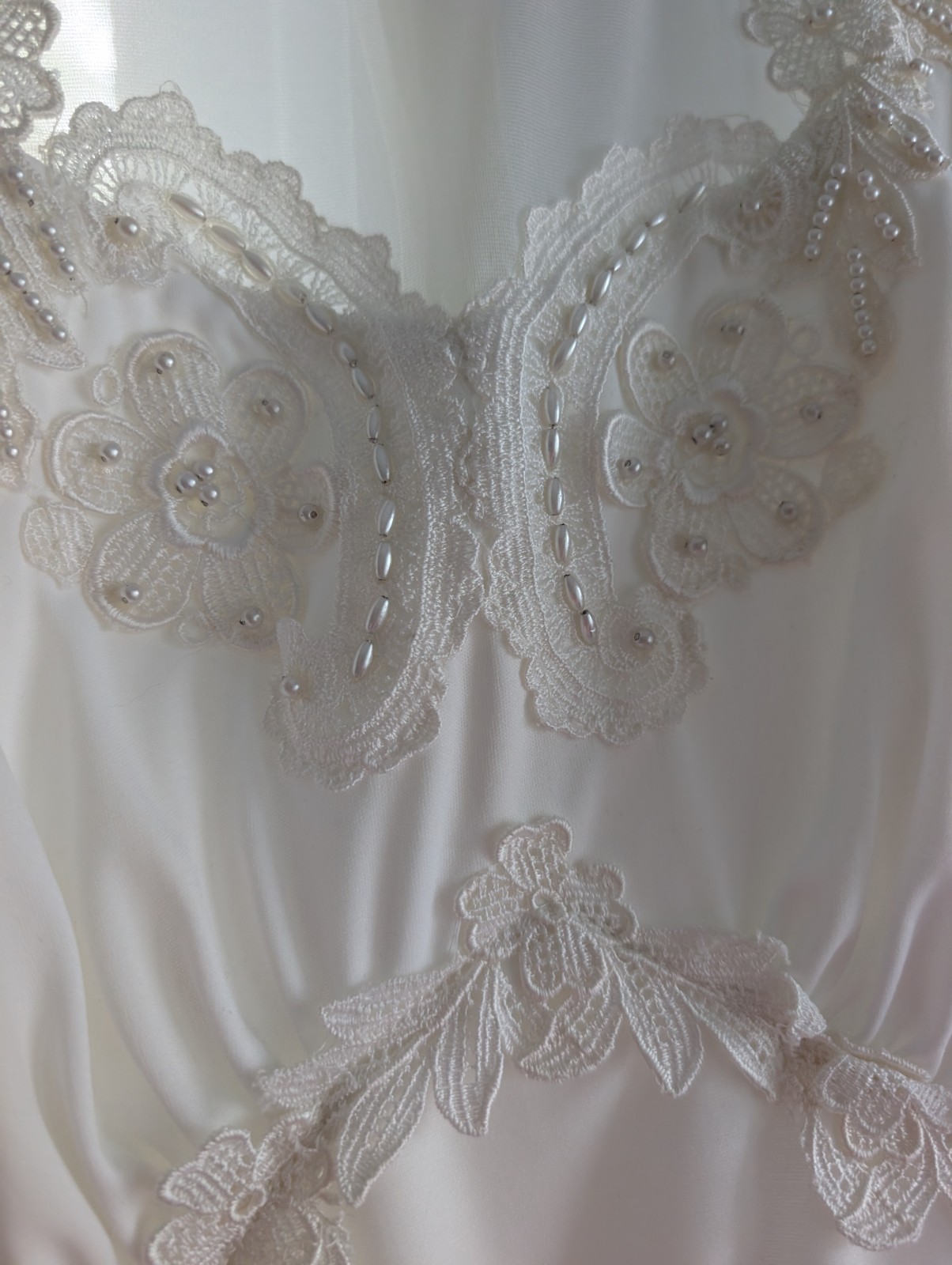VTG 70s Gunne Sax Sz. 13/14 Romantic Wedding Bridal Lace Prairie Dress